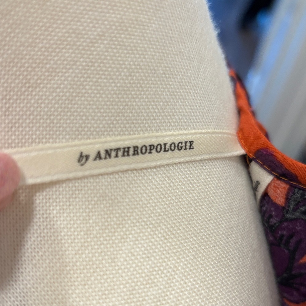 Anthropologie Orange and Purple Maxi Dress - Picture 2 of 10